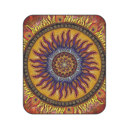 Solar Disc Mandala - Picnic Blanket