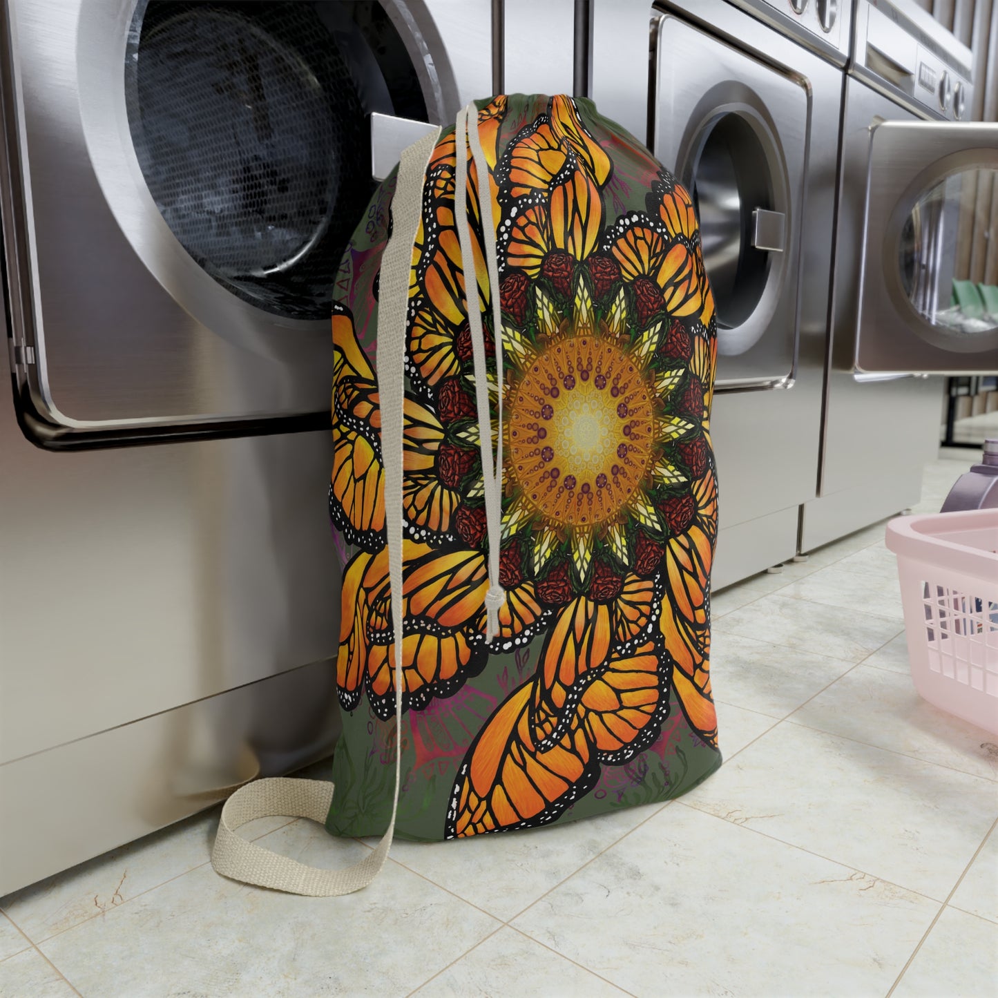 Pacio, Adam - Monarch Butterfly Mandala - Laundry Bag
