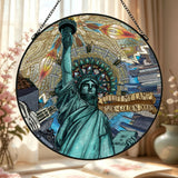 Liberty Mandala - Stained Glass Suncatcher