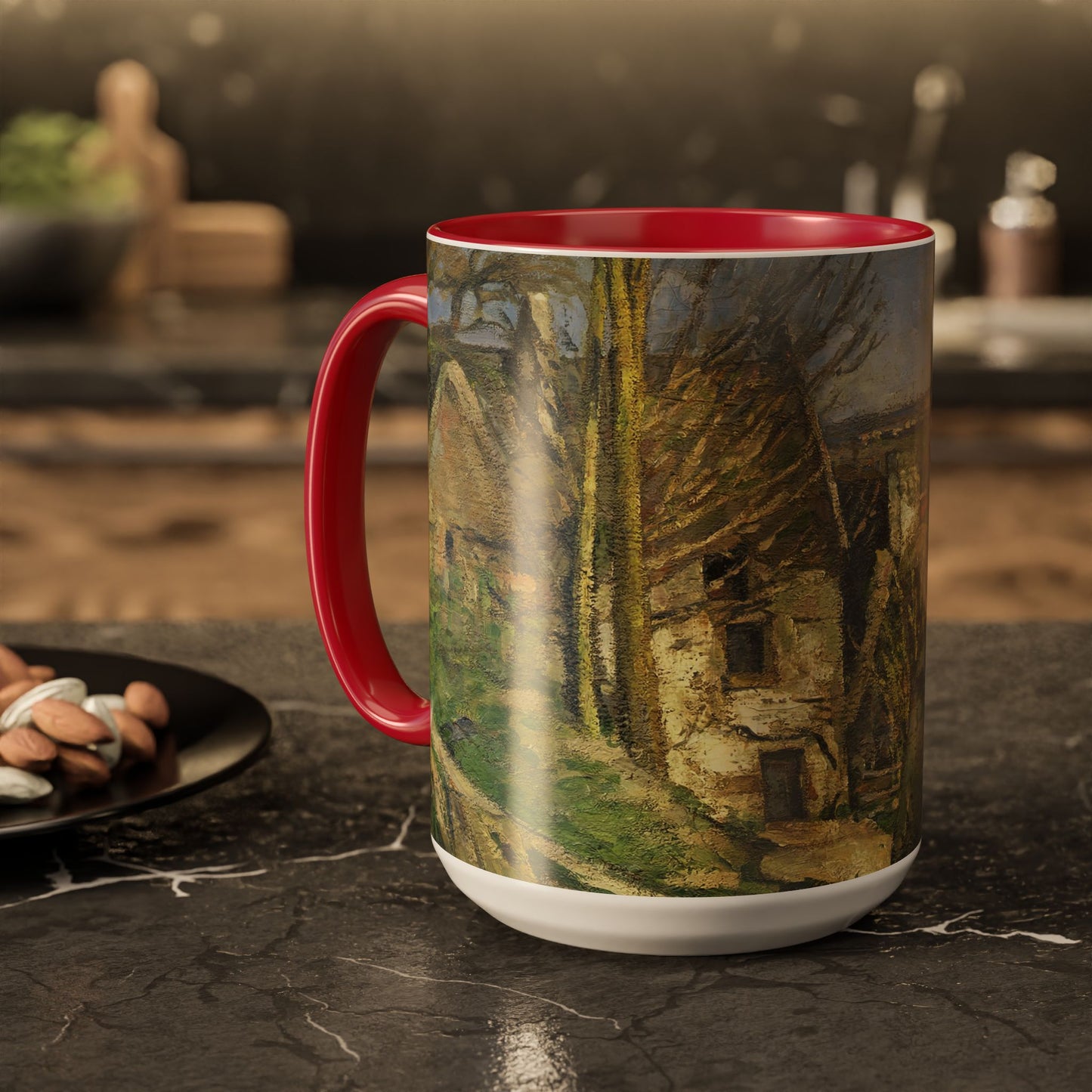 Cézanne, Paul - The House of the Hanged Man, Auvers-sur-Oise (1874) - Colorful Accent Mugs