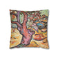 Braque, Georges - Olive Tree near L'Estaque (1906) - Suede Square Pillowcase