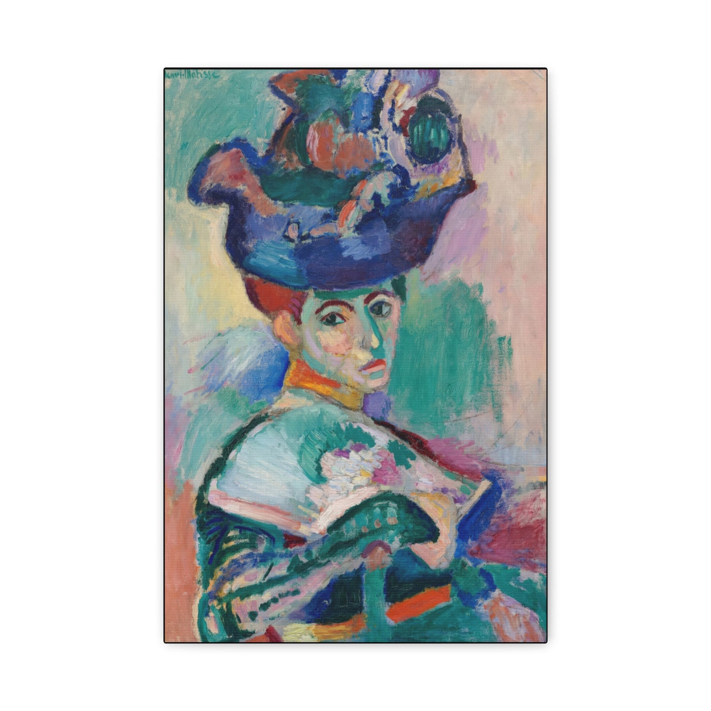 Matisse, Henri - Woman with a Hat (1905) - Canvas Block, unframed