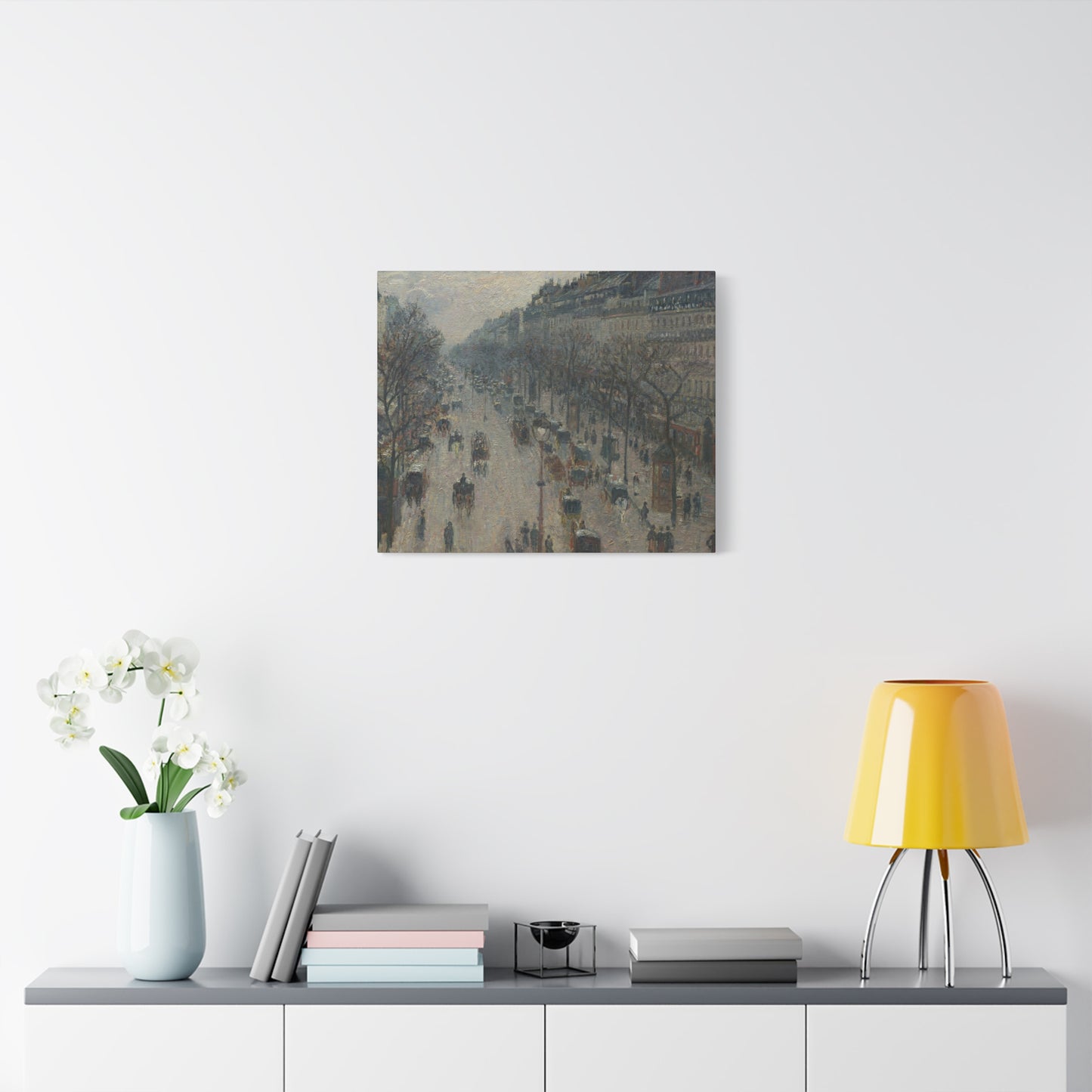 Pissarro, Camille - Boulevard Montmartre, Winter Morning (1897) - Canvas Block, unframed