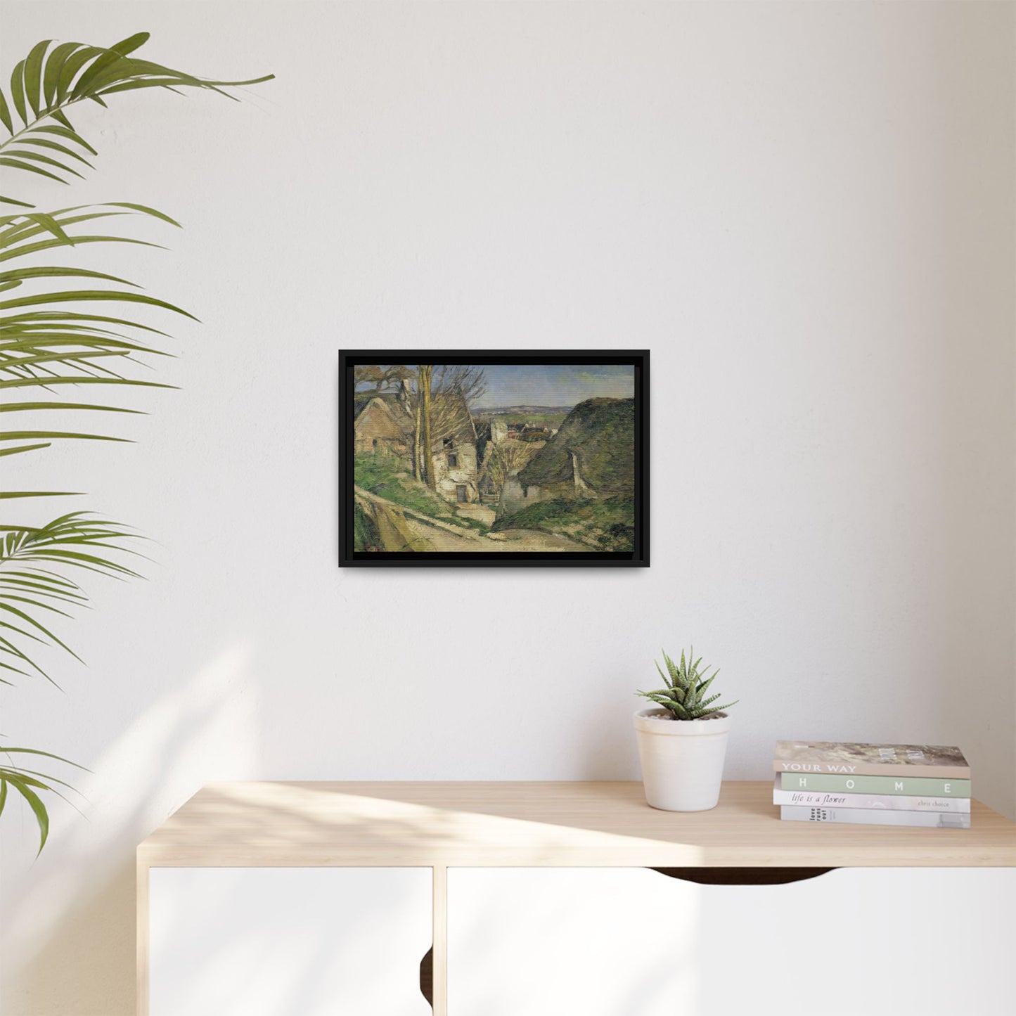 Cézanne, Paul - The House of the Hanged Man, Auvers-sur-Oise (1874) - Matte Canvas, Framed