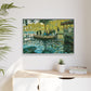Monet, Claude - La Grenouillere (1869) - Matte Canvas, Framed
