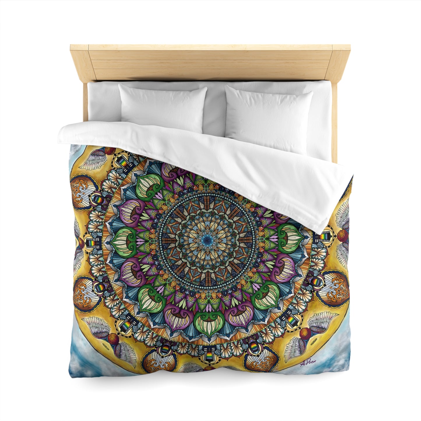 Celestia Mandala - Microfiber Duvet Cover