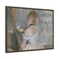 Morisot, Berthe - Woman at Her Toilette (1880) - Matte Canvas, Framed