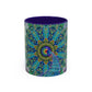 Pacio, Adam - Melek Taus Mandala - Colorful Accent Mugs