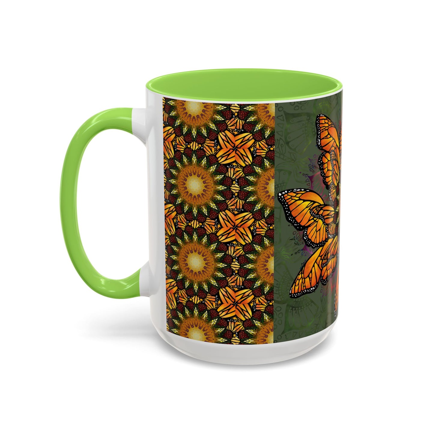 Pacio, Adam - Monarch Butterfly Mandala - Colorful Accent Mugs