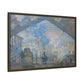 Monet, Claude - Le Gare Saint-Lazare (1877) - Matte Canvas, Framed