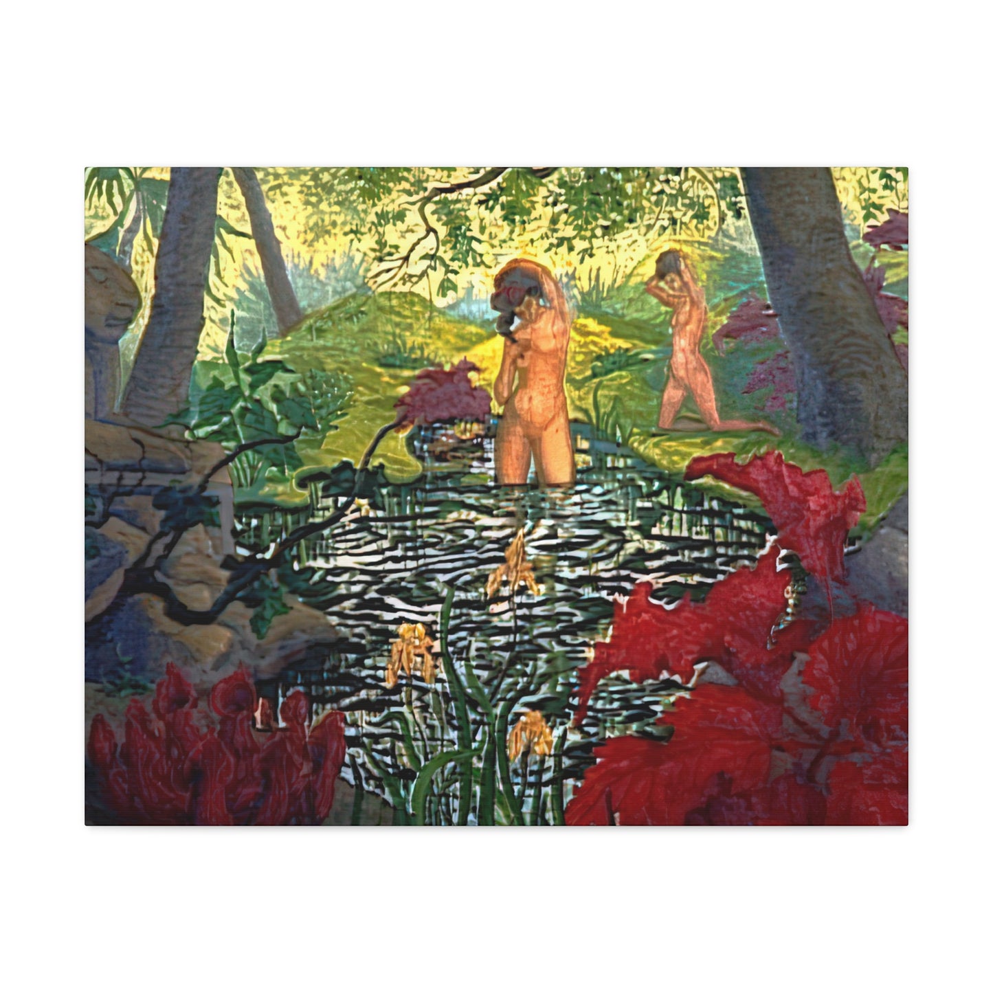 Ranson, Paul - The Lotus Bather (1906) - Canvas Block, unframed