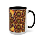 Lion Summer Mandala - Colorful Accent Mugs