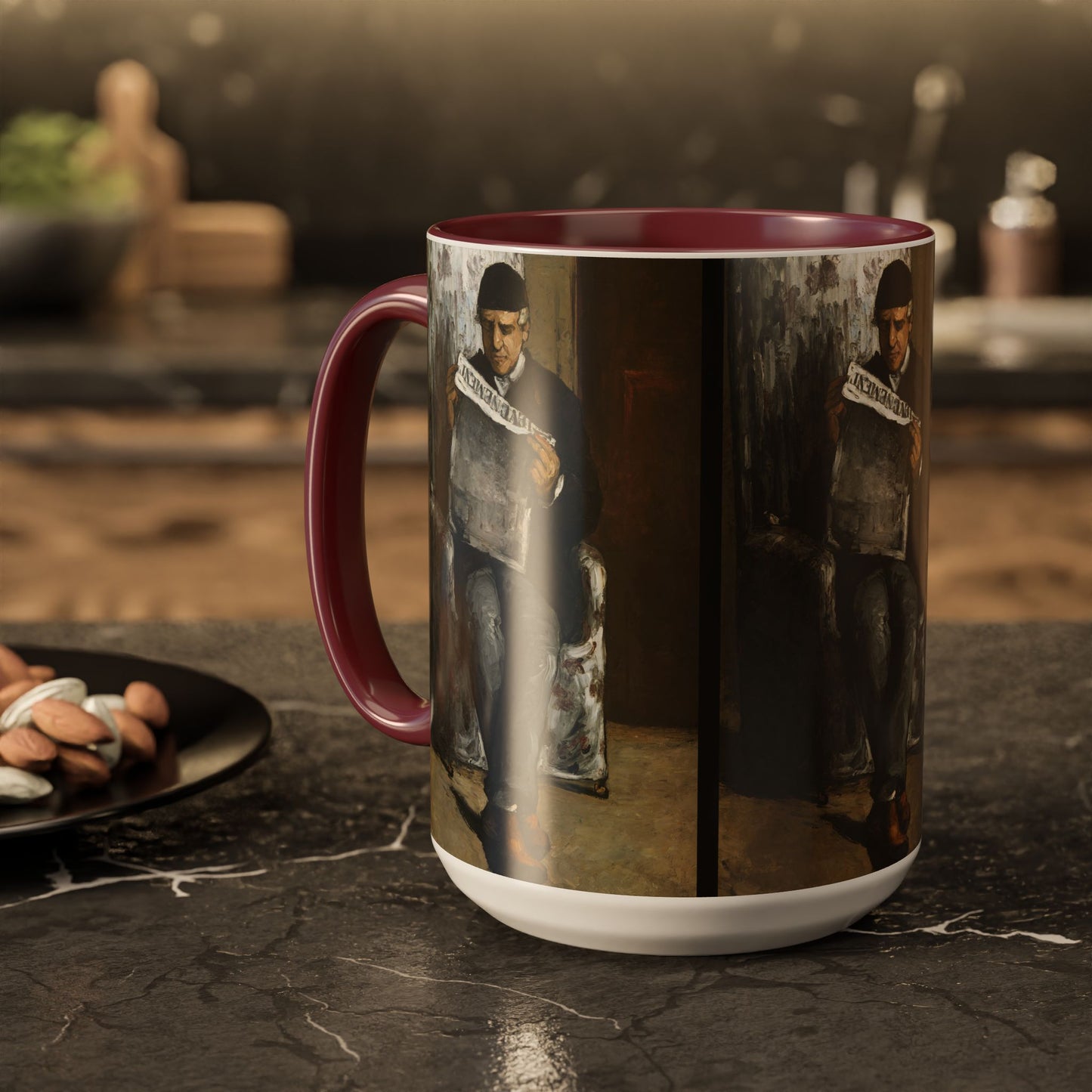 Cézanne, Paul - The Artist’s Father (1866) - Colorful Accent Mugs