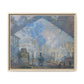 Monet, Claude - Le Gare Saint-Lazare (1877) - Matte Canvas, Framed