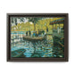 Monet, Claude - La Grenouillere (1869) - Matte Canvas, Framed