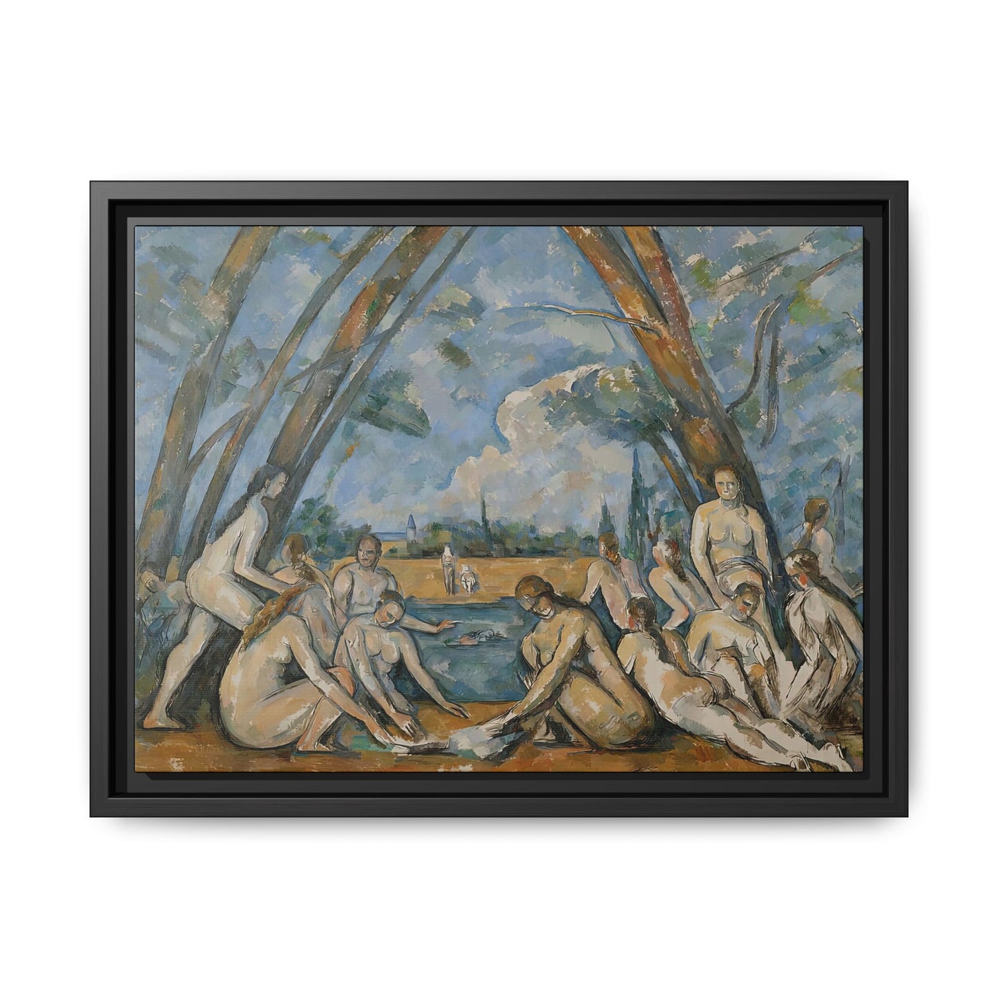 Cézanne, Paul - The Large Bathers (1906) - Matte Canvas, Framed