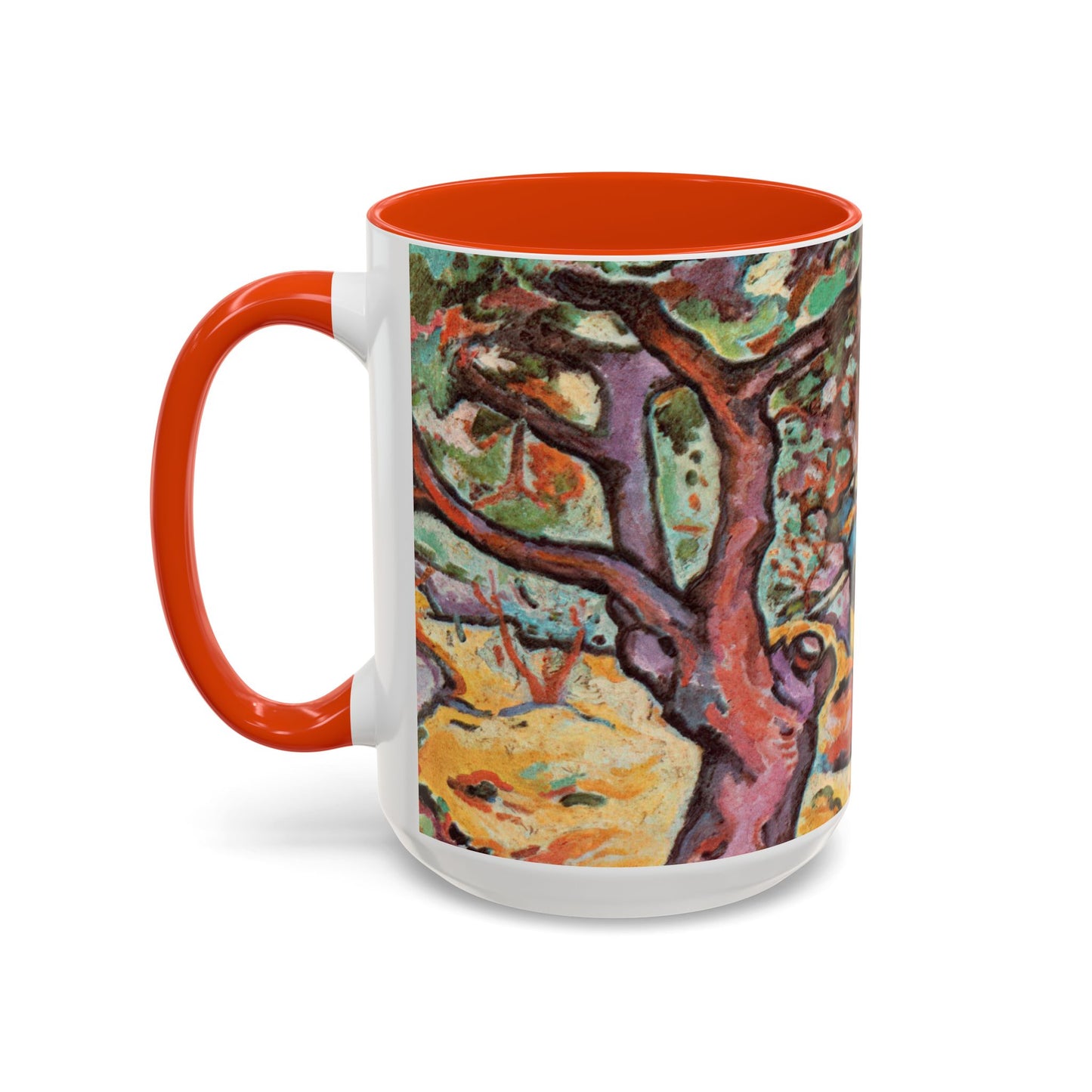 Braque, Georges - Olive Tree near L'Estaque (1906) - Colorful Accent Mugs