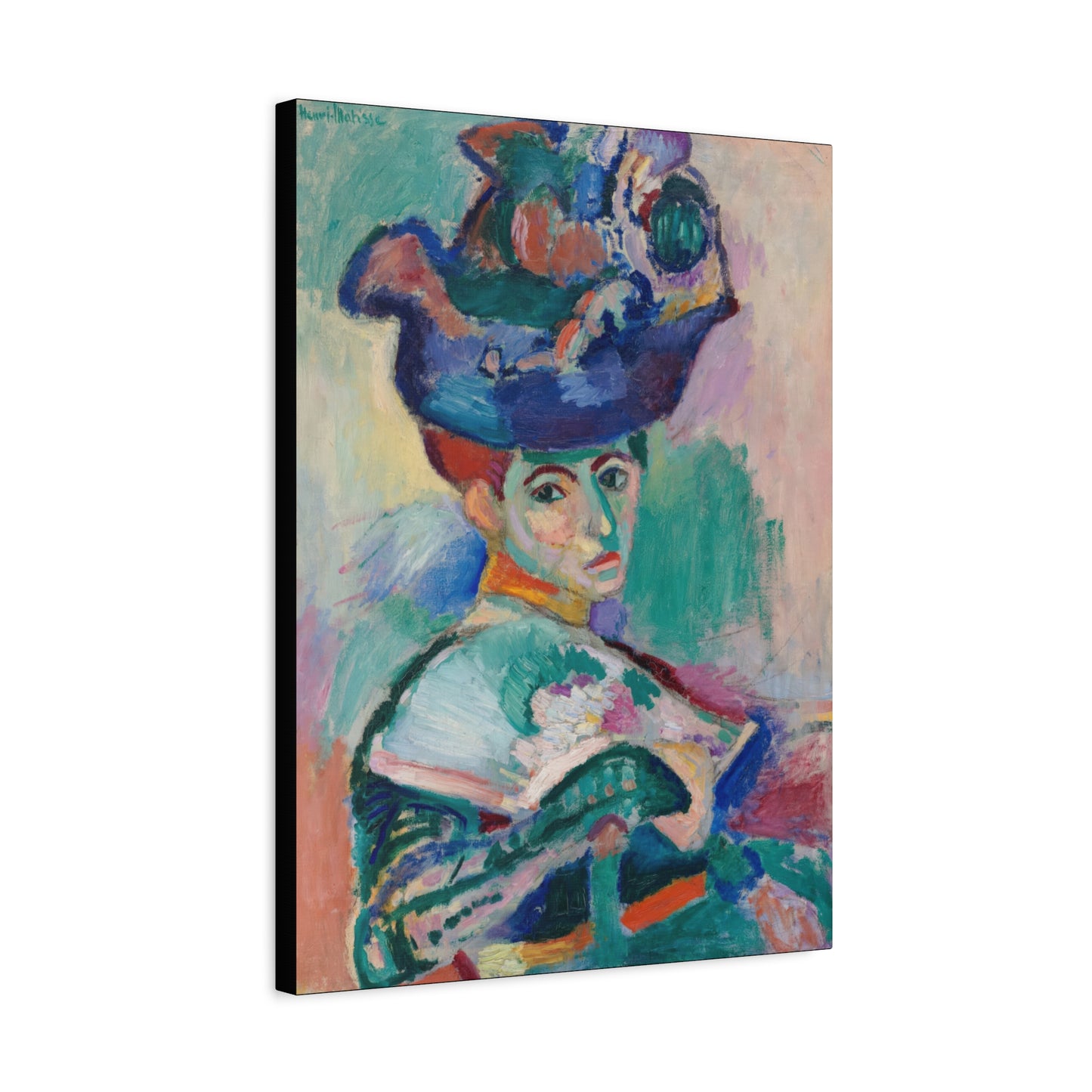 Matisse, Henri - Woman with a Hat (1905) - Canvas Block, unframed