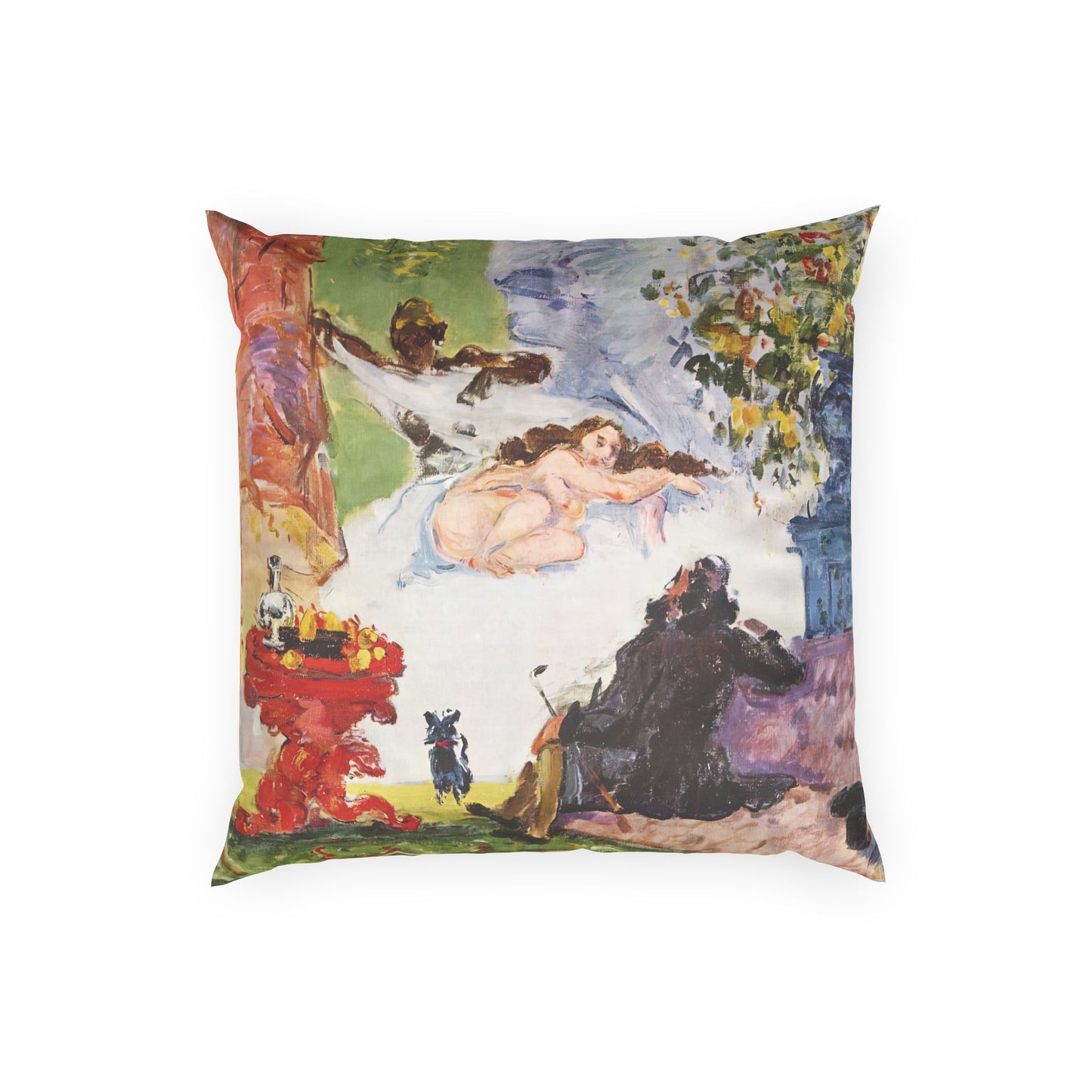 Cézanne, Paul - A Modern Olympia (1874) - Poly Velvet Pillow