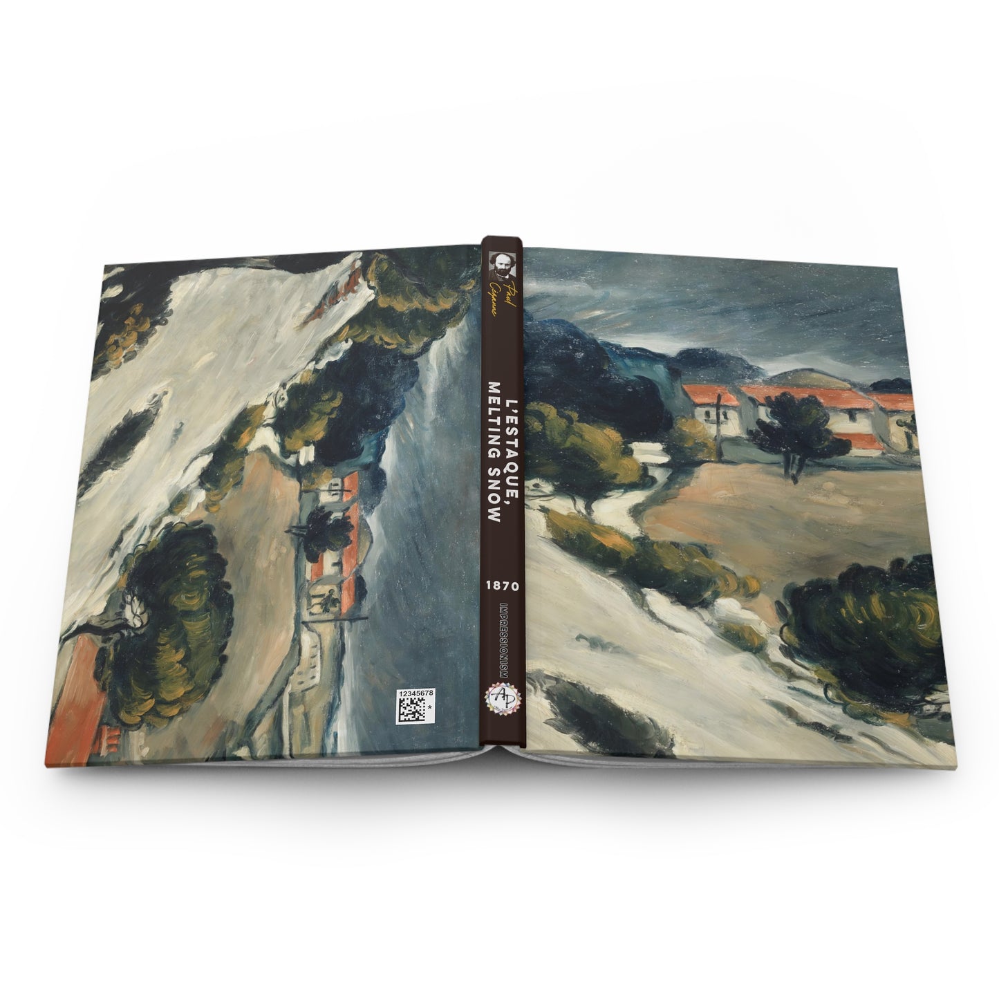 Cézanne, Paul - L’Estaque, Melting Snow (1870) - Hardcover Journal Matte
