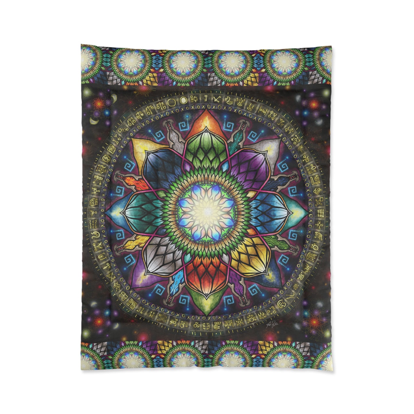 Mystic Jewel Mandala - Comforter