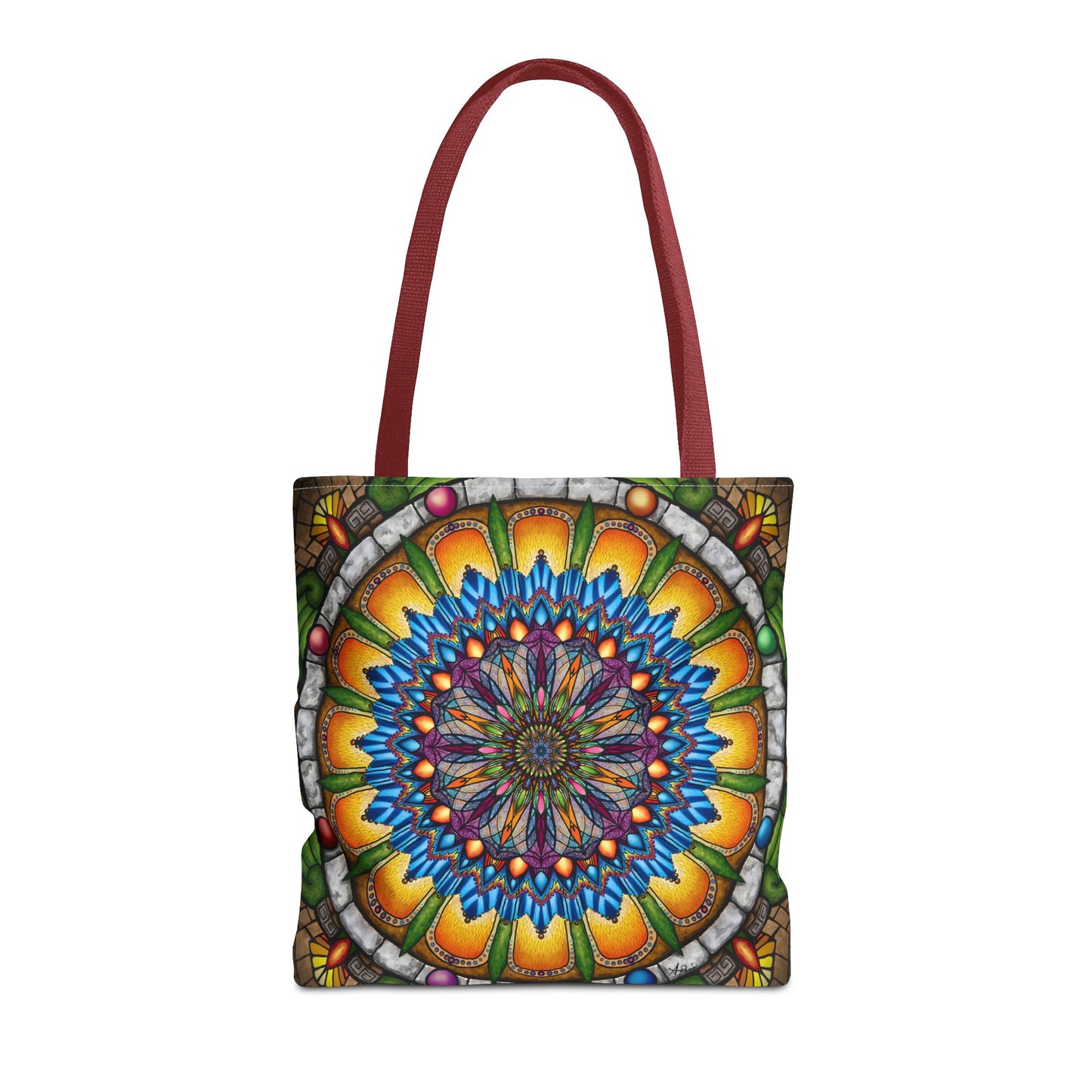 Pacio, Adam - Emerald Arrows Mandala - Tote Bag