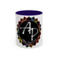 AdamPacio.com - Black Logo - Colorful Accent Mugs