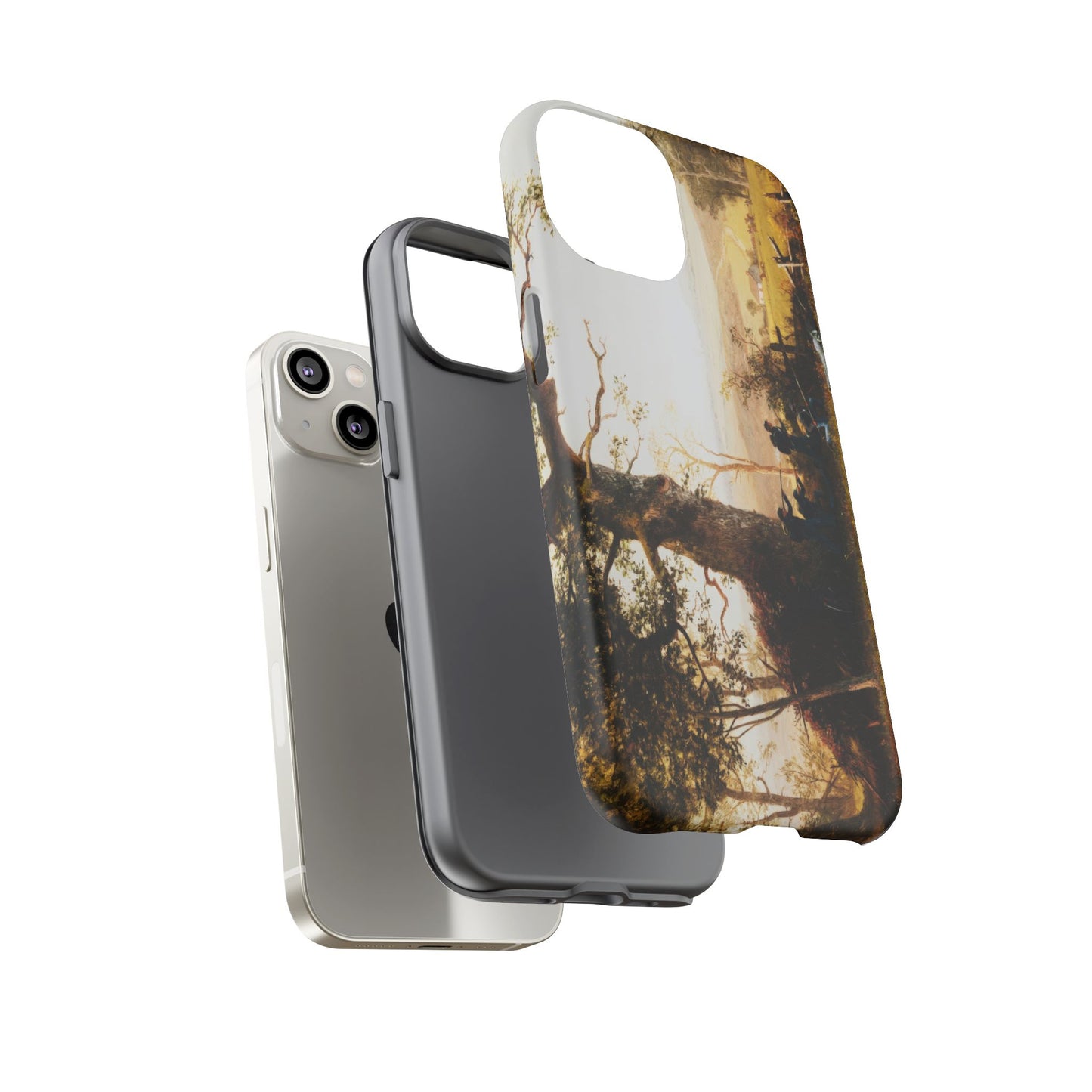 Bierstadt, Albert -  Guerrilla Warfare (1861) - Tough Phone Cases