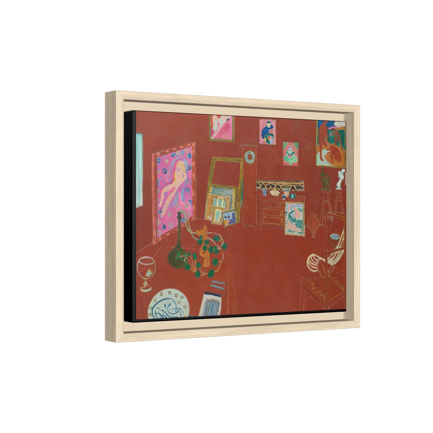 Matisse, Henri - The Red Studio (1911) - Matte Canvas, Framed