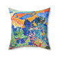Derain, André - Mountains at Collioure (1905) - Suede Square Pillow