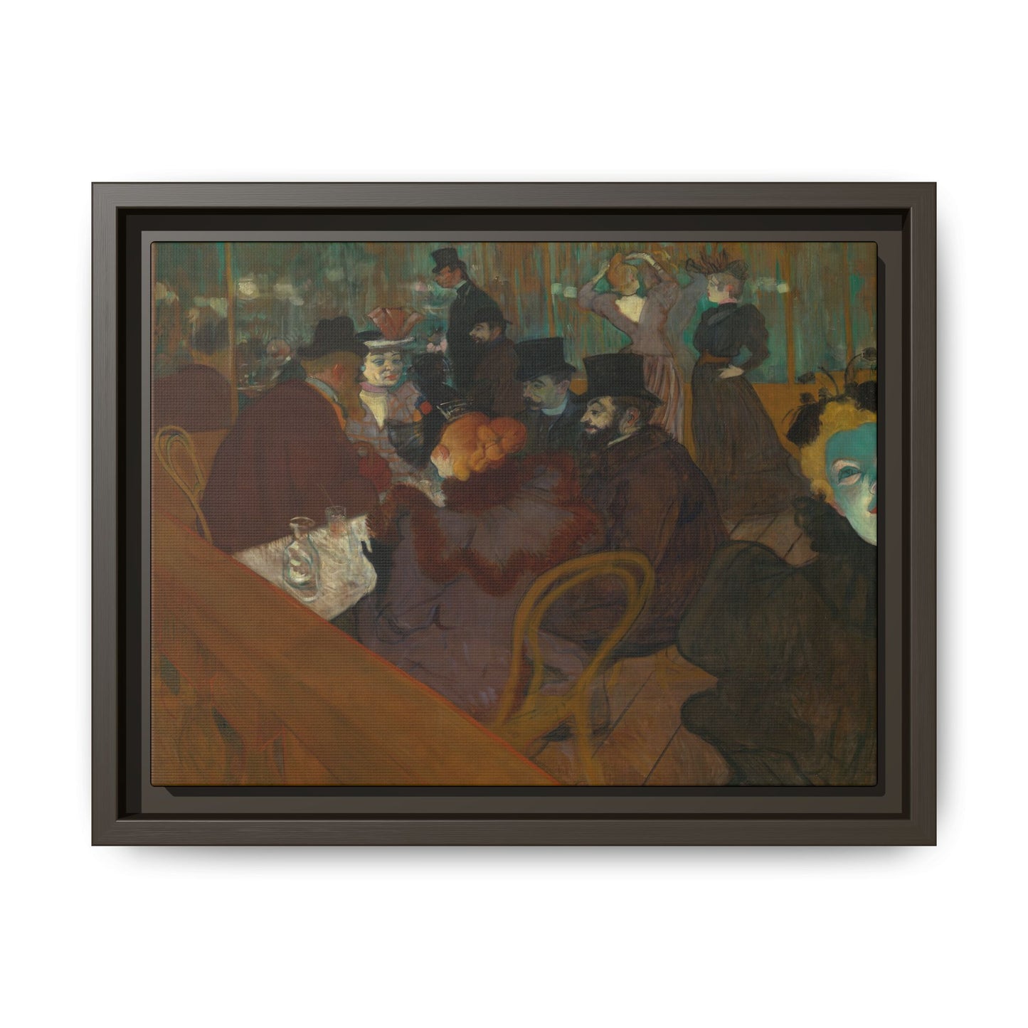 Toulouse-Lautrec, Henri - At the Moulin Rouge (1892) - Matte Canvas, Framed