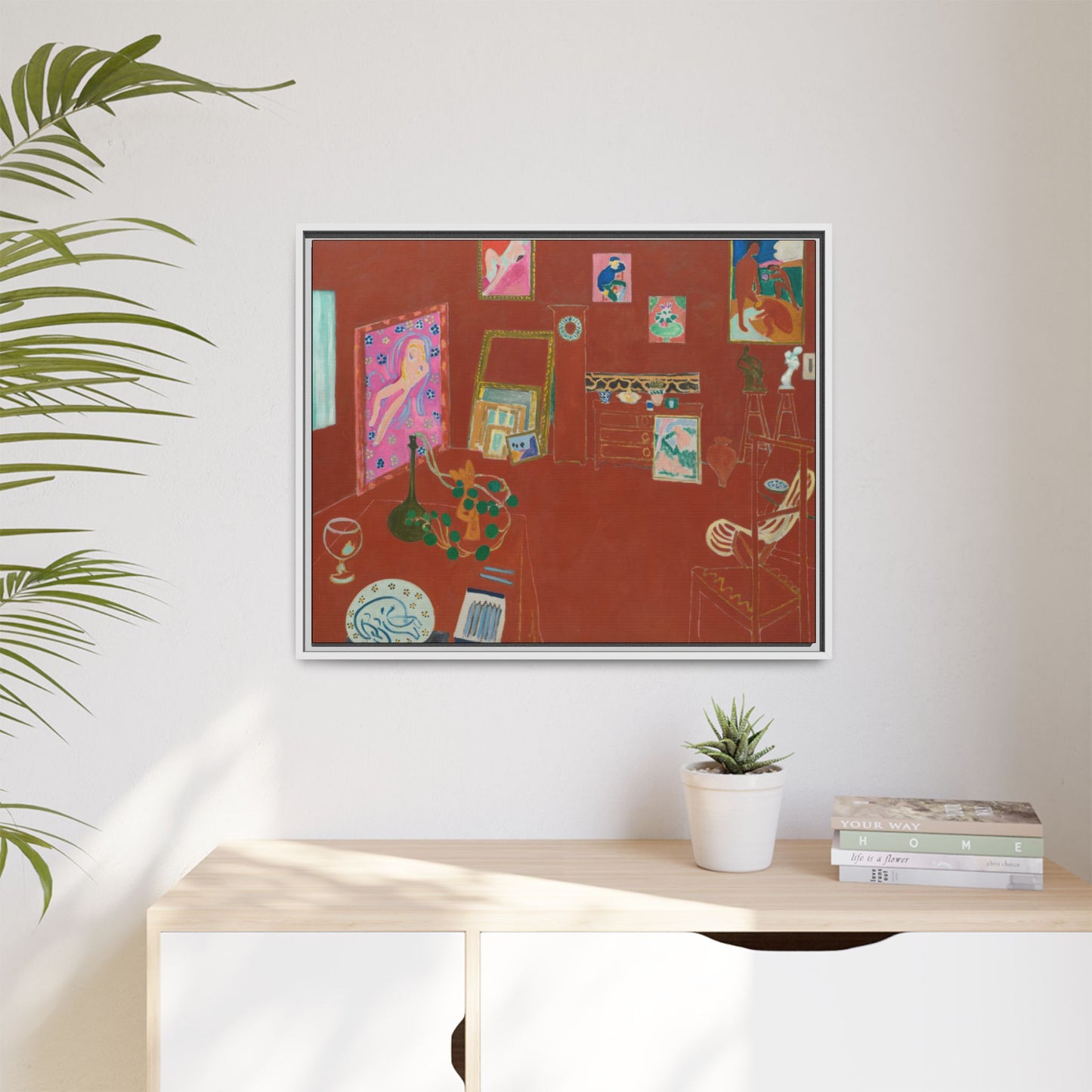 Matisse, Henri - The Red Studio (1911) - Matte Canvas, Framed