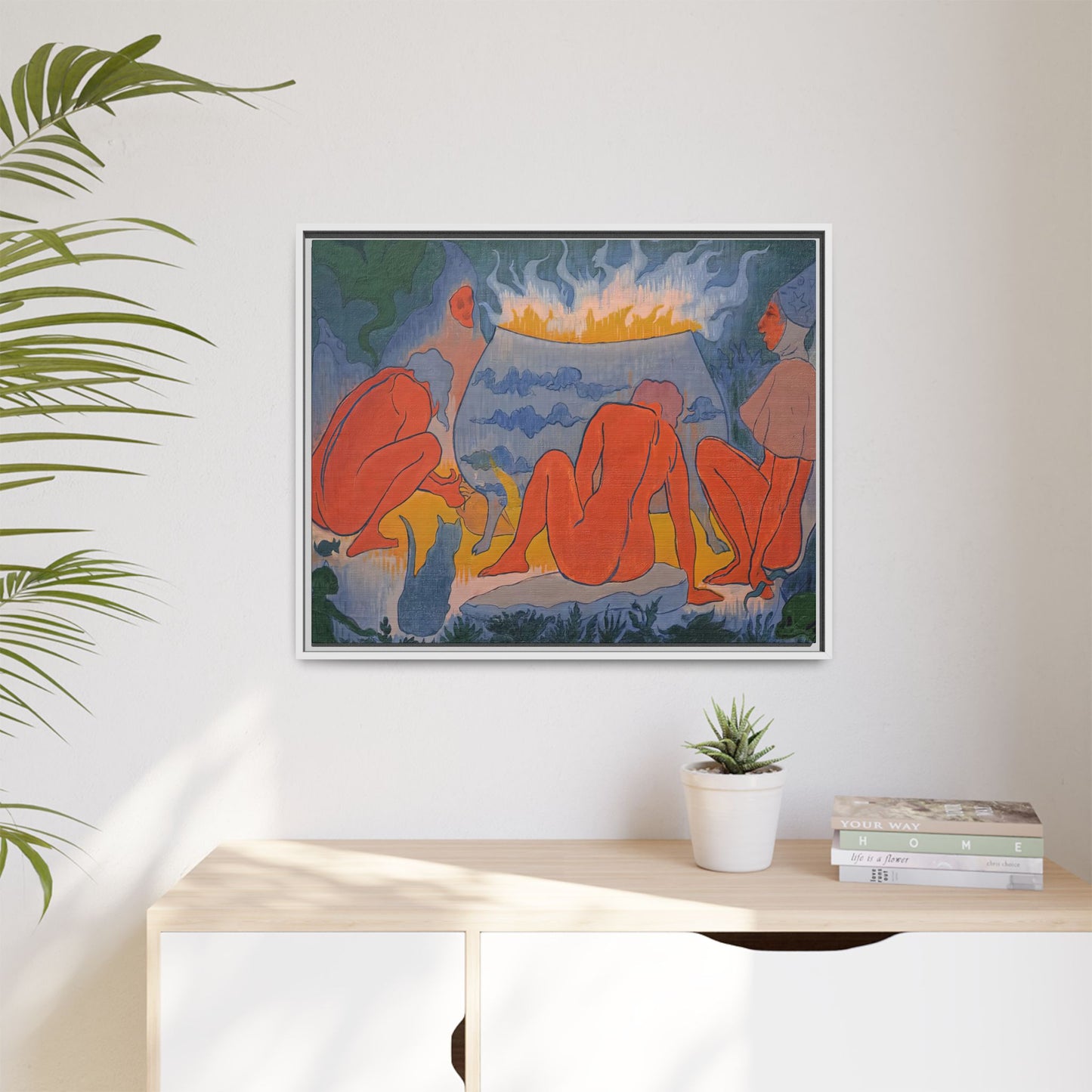 Ranson, Paul - Witches Around the Fire (1891) - Matte Canvas, Framed