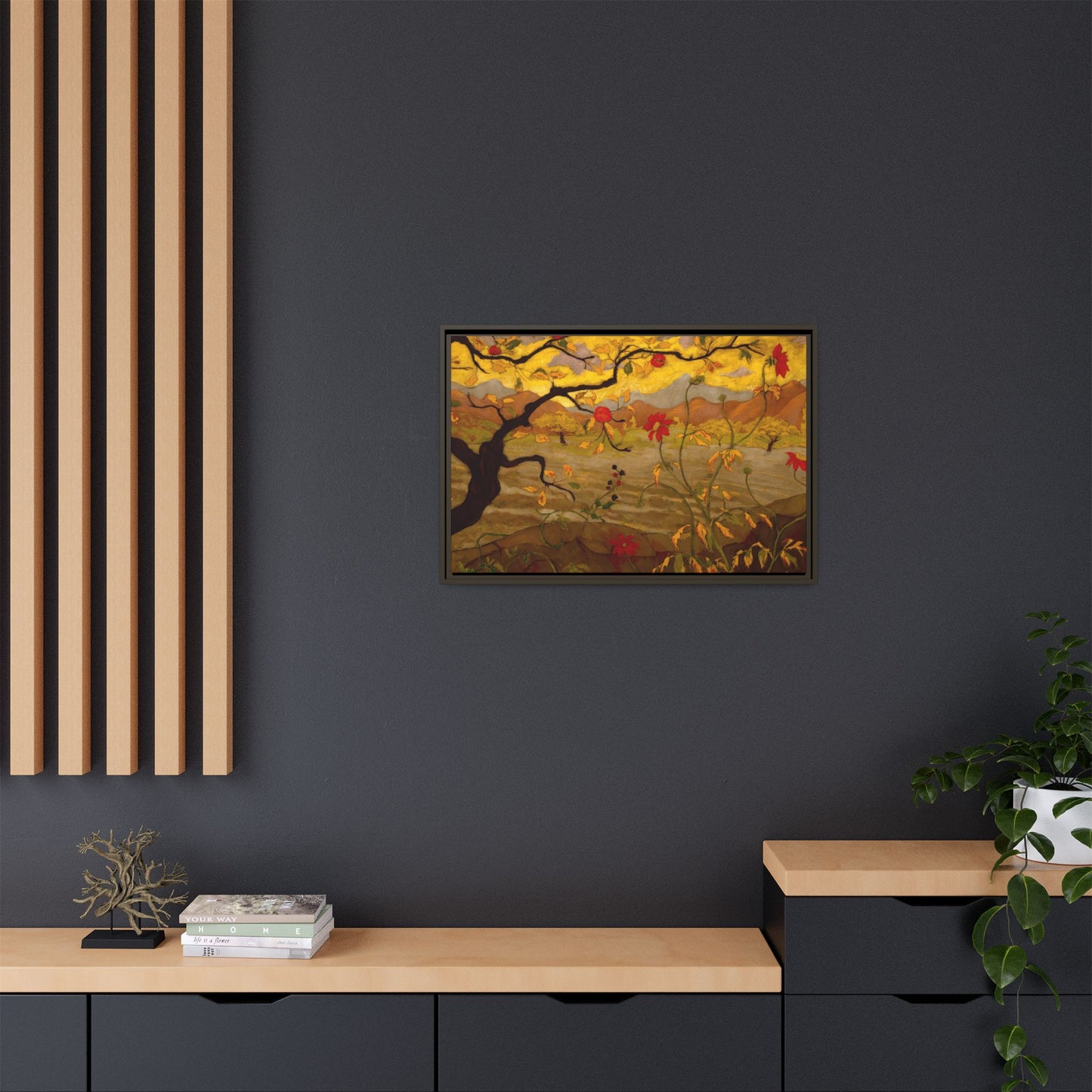 Ranson, Paul - Apple Tree with Red Fruit (1902) - Matte Canvas, Framed