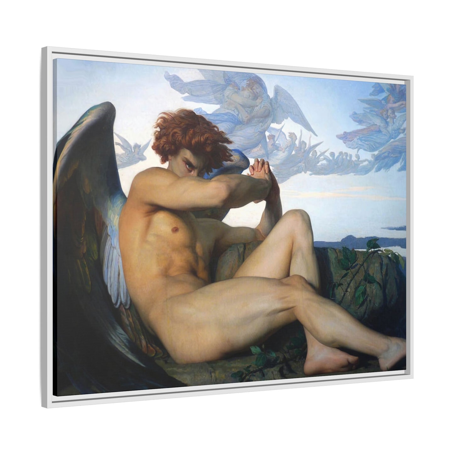 Cabanel, Alexandre - The Fallen Angel (1847) - Matte Canvas, Framed