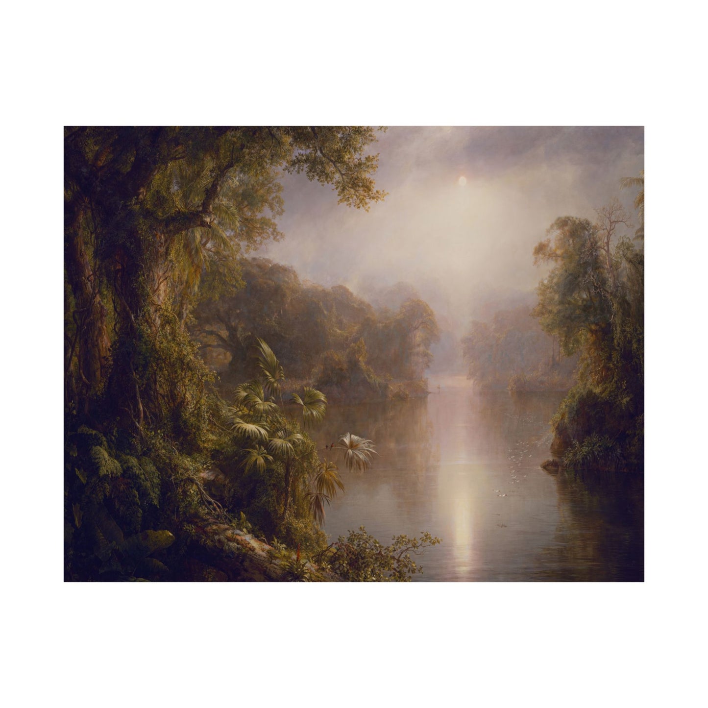 Church, Frederic Edwin - Morning in the Tropics -  Later version  (1877) - Satin Posters