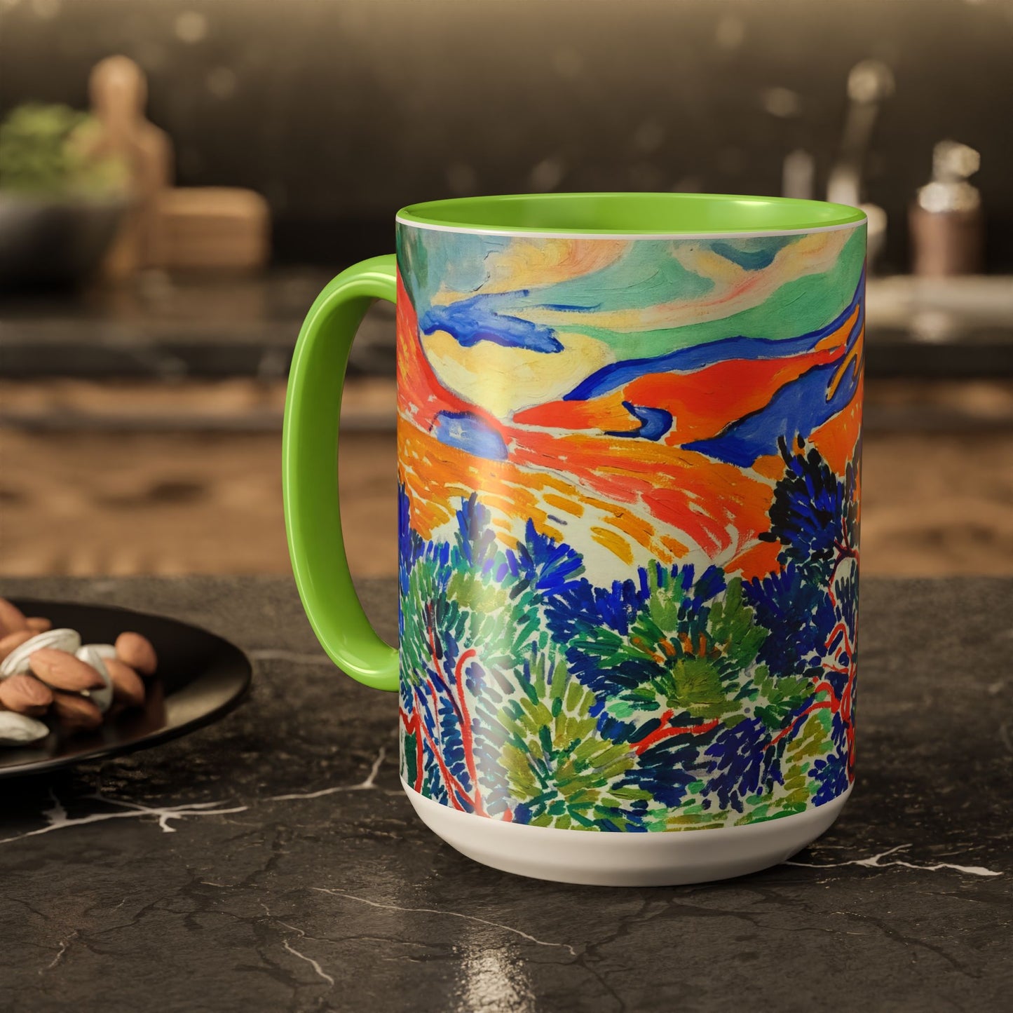 Derain, André - Mountains at Collioure (1905) - Colorful Accent Mugs