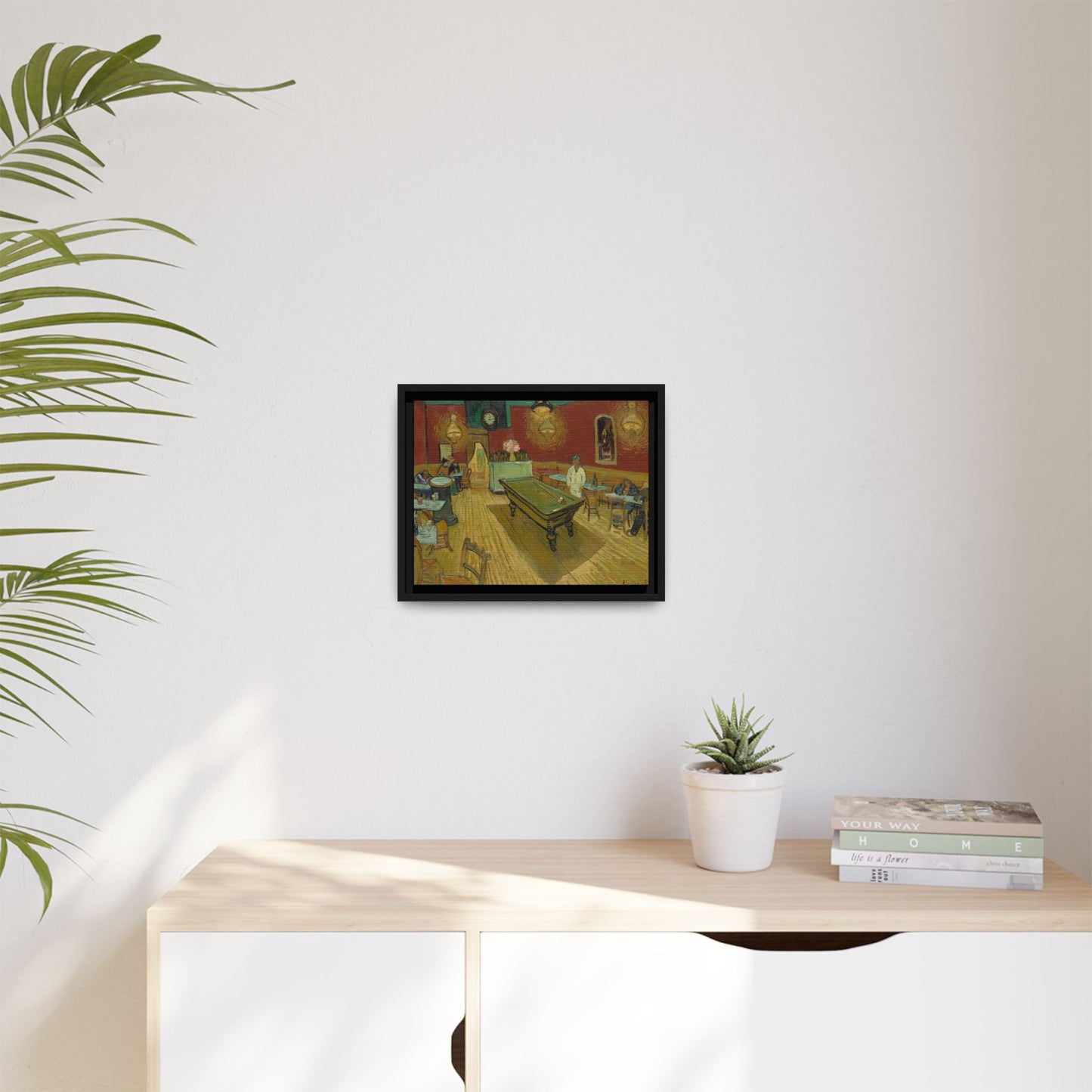 Van Gogh, Vincent - The Night Cafe (1888) - Matte Canvas, Framed