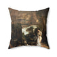 Courbet, Gustave - The Painter’s Studio (1855) - Suede Square Pillow