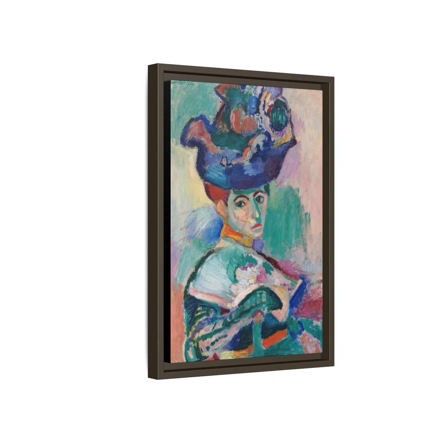 Matisse, Henri - Woman with a Hat (1905) - Matte Canvas, Framed