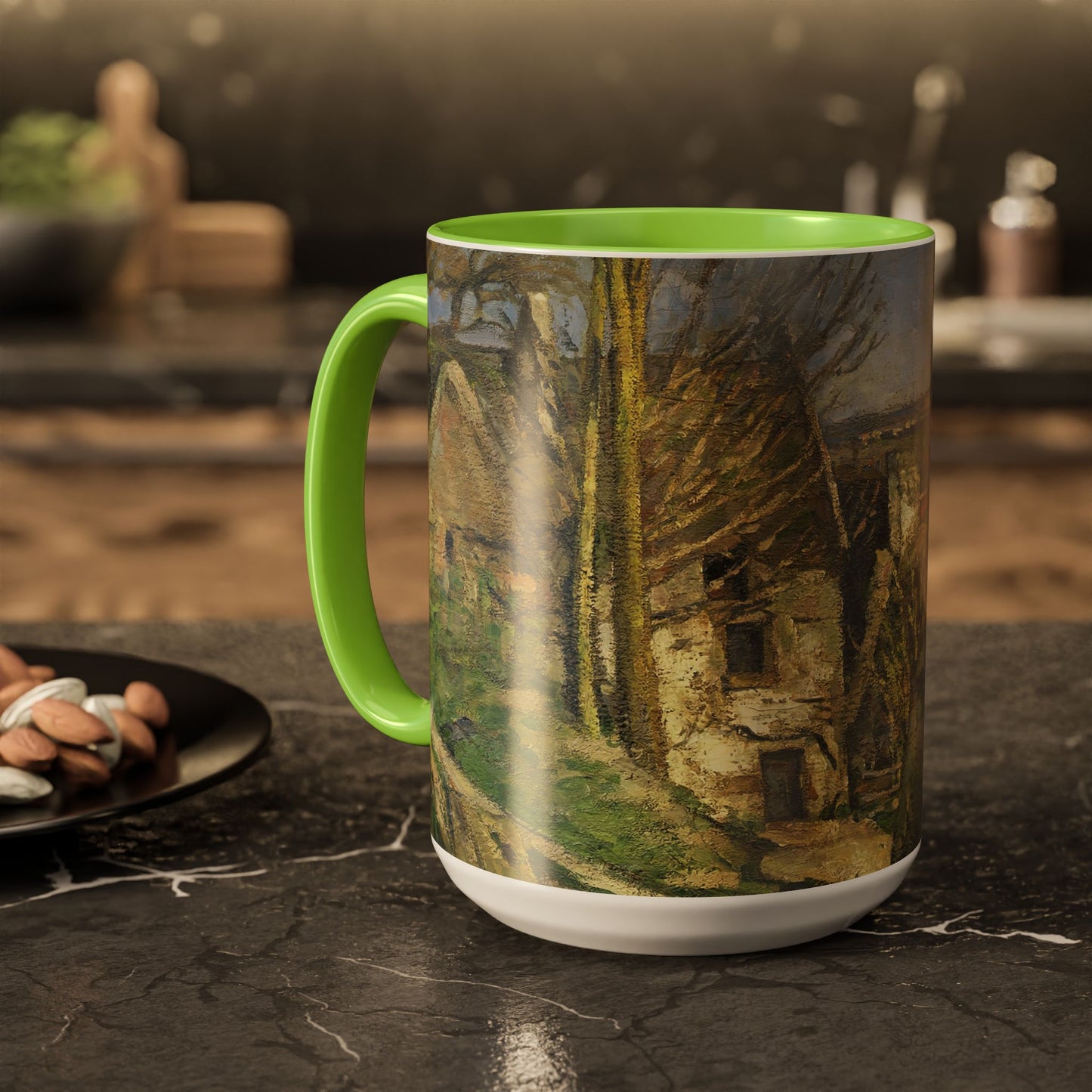 Cézanne, Paul - The House of the Hanged Man, Auvers-sur-Oise (1874) - Colorful Accent Mugs