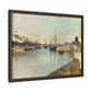 Morisot, Berthe - The Harbor at Lorient (1869) - Matte Canvas, Framed