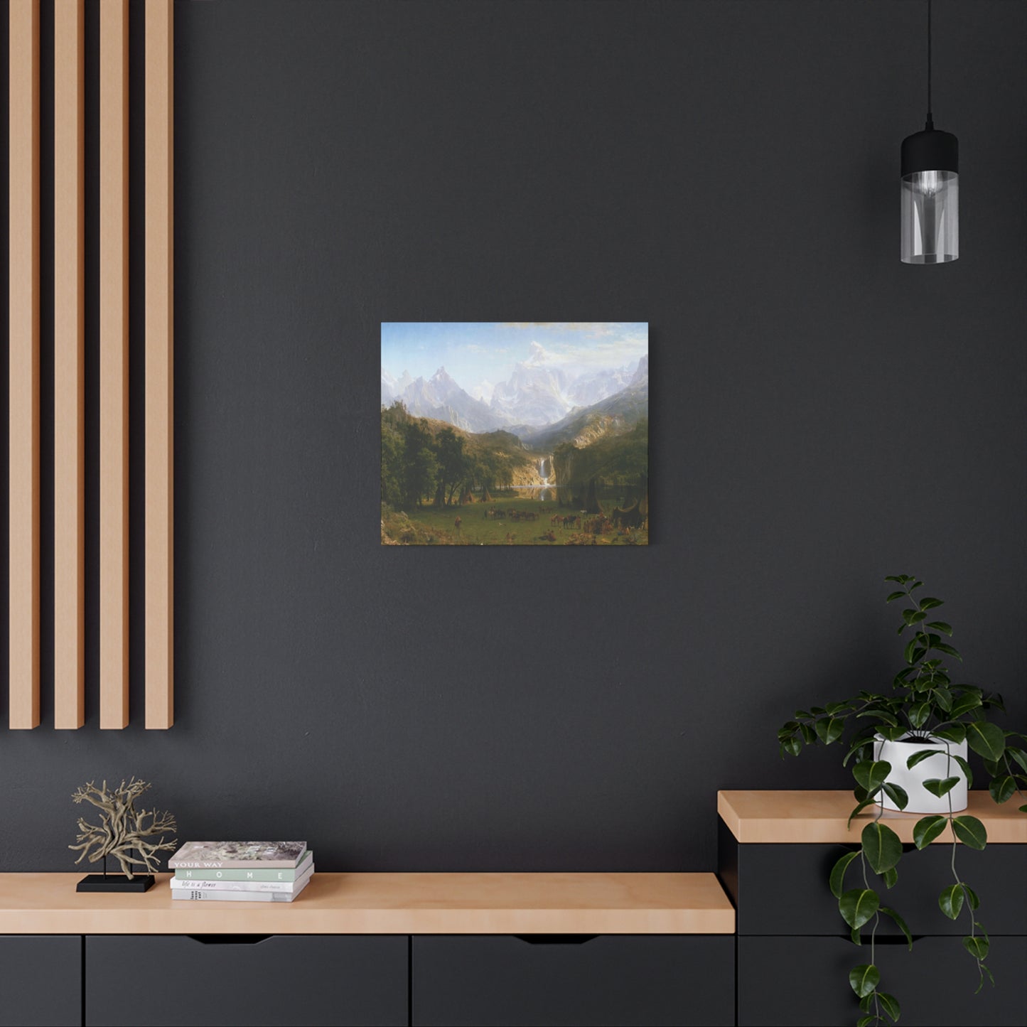 Bierstadt, Albert - The Rocky Mountains, Lander’s Peak (1863) - Canvas Block, unframed