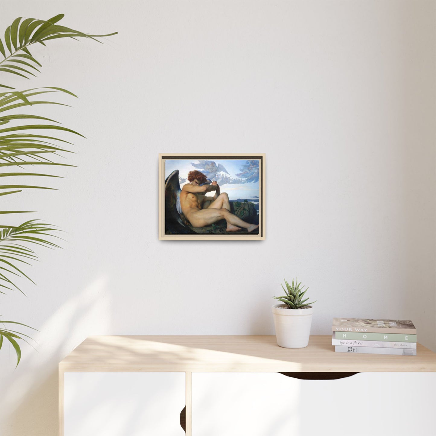 Cabanel, Alexandre - The Fallen Angel (1847) - Matte Canvas, Framed