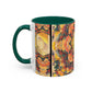 Filiger, Charles - Woman’s Head with Closed Eyes (1893) - Colorful Accent Mugs