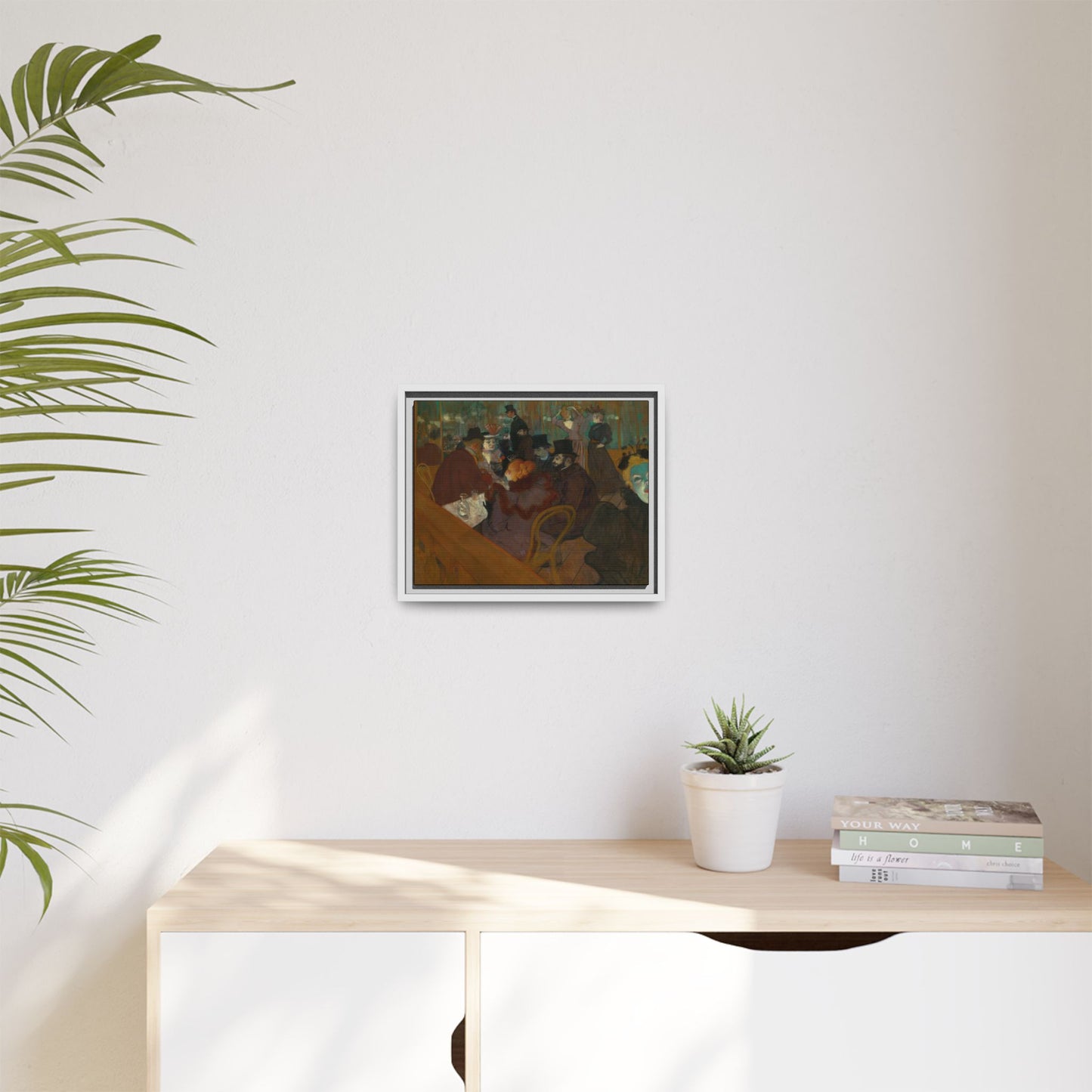 Toulouse-Lautrec, Henri - At the Moulin Rouge (1892) - Matte Canvas, Framed