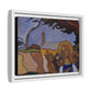 Filiger, Charles - Virgin and Two Angels (1895) - Matte Canvas, Framed