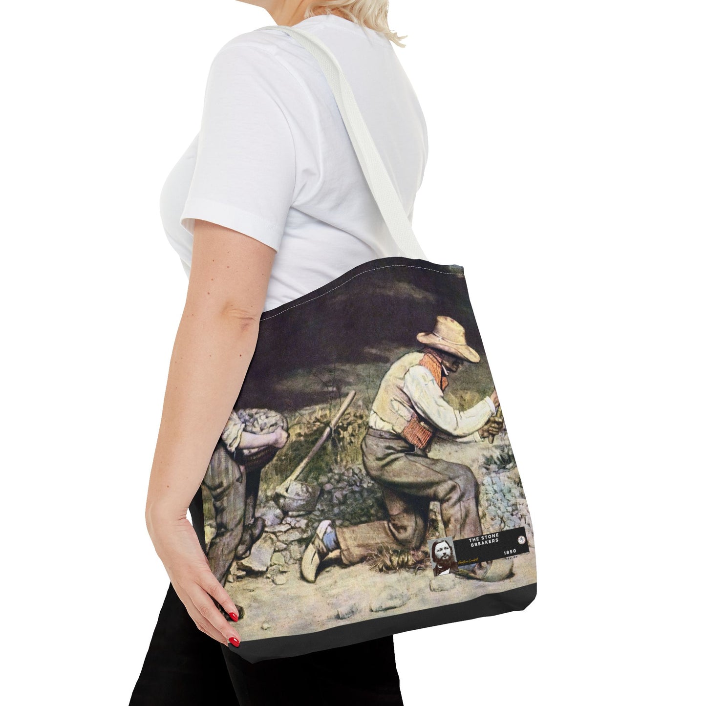 Courbet, Gustave - The Stone Breakers (1850) - Tote Bag