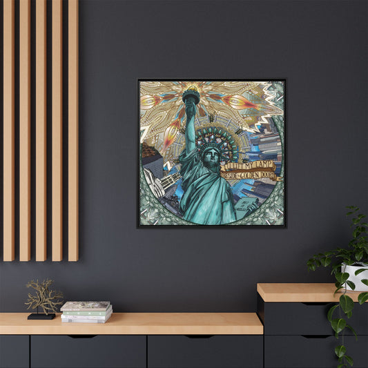 Liberty Mandala - Framed Matte Canvas