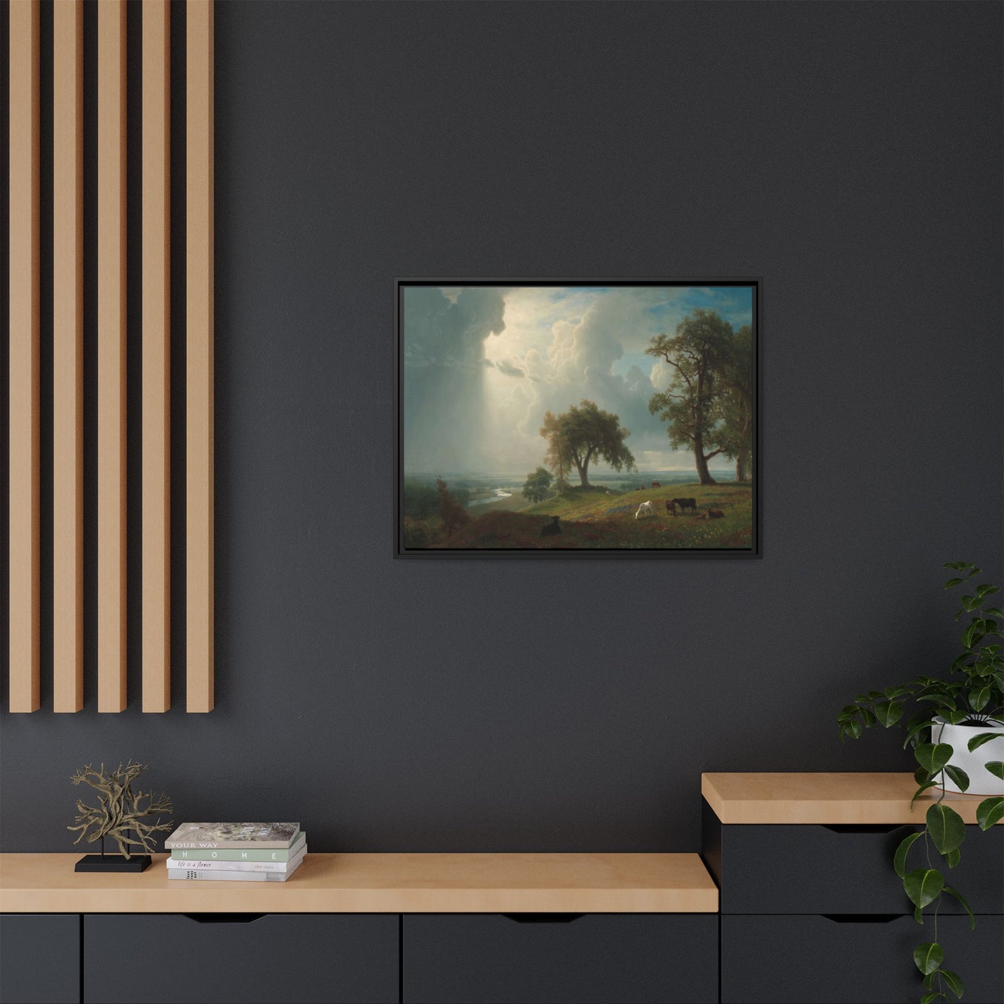 Bierstadt, Albert - California Spring (1875) - Matte Canvas, Framed